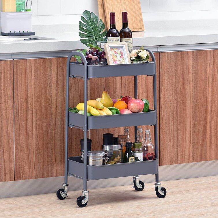 KINGRACK 3 Tier Rolling Cart & Reviews Wayfair.ca